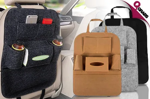From QR29 Make time on the Road Convenient with Seatback Storage for your Car - Choose from four colors! (Up to QR98 Value)